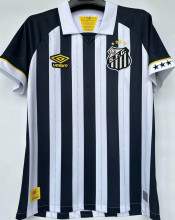 2023/24 Santos 1:1 Quality Away White Black Fans Jersey