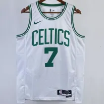 2023/24 Celtics BROWN #7 White NBA Jerseys 热压