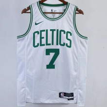 2023/24 Celtics BROWN #7 White NBA Jerseys 热压