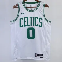 2023/24 Celtics TATUM #0  White NBA Jerseys 热压