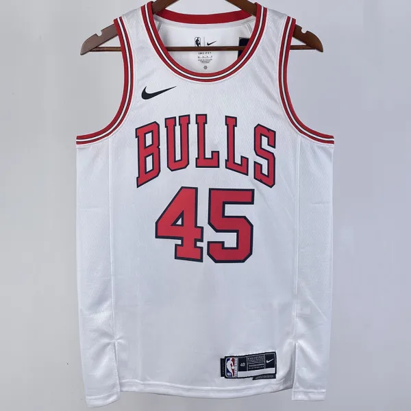 2023/24 Bulls JORDAN #45  White NBA Jerseys 热压