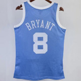 2004/05 Lakers BRYANT #8 Light Blue Retro NBA Jerseys 热压