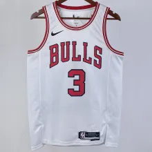 2023/24 Bulls WADE #3 White NBA Jerseys 热压