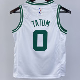 Celtics TATUM #0 White Kids NBA Jersey 热压
