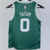 Celtics TATUM #0 Green Kids NBA Jersey 热压