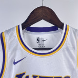 Lakers BRYANT #8 White Kids NBA Jersey 热压
