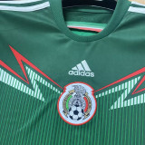 2014 Mexico Home Green Retro Soccer Jersey