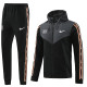 2023/24 NK~  Black Grey Hoody Zipper Jacket Tracksuit