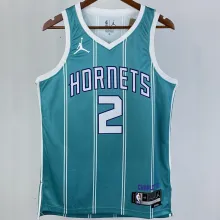 2023/24 Hornets  BALL #2 Green NBA Jerseys