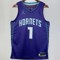 2023/24 Hornets  BALL #1  NBA Jerseys