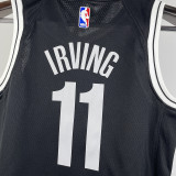 Nets IRVING #11 Bkacl Kids NBA Jersey 热压