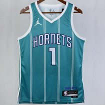 2023/24 Hornets  BALL #1 Green NBA Jerseys