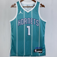 2023/24 Hornets  BALL #1 Green NBA Jerseys