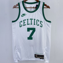 2023/24 Celtics BROWN #7  White Retro NBA Jerseys 热压