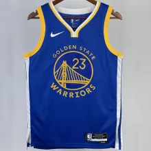 2023/24 Warriors GREEN #23 Blue  NBA Jerseys