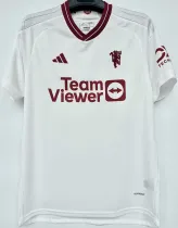 2023/24 M Utd 1:1 Quality Third White Fans Soccer Jersey