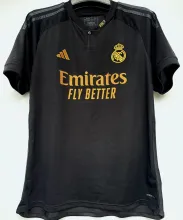 2023/24 RM 1:1 Quality Third Black Fans Soccer Jersey