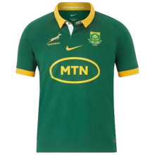 2023/24 South Africa Home Green Rugby Jersey  南非 胸前有广告
