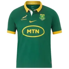 2023/24 South Africa Home Green Rugby Jersey  南非 胸前有广告