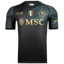 2023/24 Napoli Third Black Fans Jersey 带胸前金章