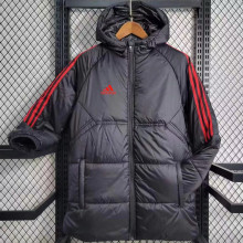 2023/24 AD Black Cotton Jacket 红三边