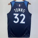 2023/24 Timberwolves TOWNS #32 Sapphire Blue  NBA Jerseys