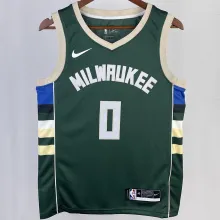 2023/24 Bucks LILLARD #0 Green  NBA Jerseys