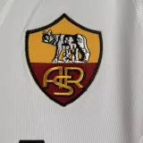 2001/02 Roma Away White Retro Soccer Jersey