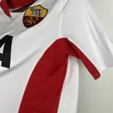 2001/02 Roma Away White Retro Soccer Jersey
