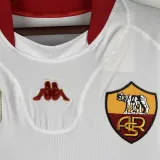 2001/02 Roma Away White Retro Soccer Jersey