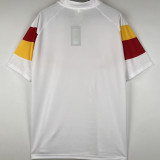 1990/91 Roma Away White Retro Soccer Jersey
