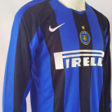 2004/05 In Milan Home Retro Long Sleeve Jersey