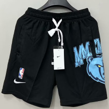 2023/24 Grizzlies Black NBA Cotton Pants