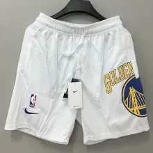 2023/24 Warriors White NBA Cotton Pants