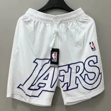 2023/24 Lakers White NBA Cotton Pants