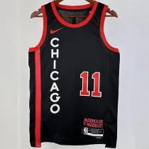 2023/24 Bulls DEROZAN #11 Black City Edition NBA Jerseys 热压