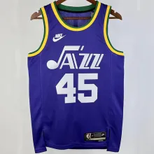 2023/24 Jazz MITCHELL #45 Purple Retro NBA Jerseys