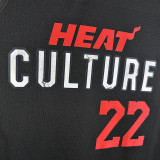 2023/24 Miami Heat BUTLER #22 Black City Edition NBA Jerseys