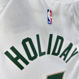 2023/24 Celtics HOLIDAY #4  White City Edition NBA Jerseys