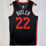 2023/24 Miami Heat BUTLER #22 Black City Edition NBA Jerseys