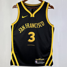 2023/24 Warriors PAUL #3  Black City Edition NBA Jerseys