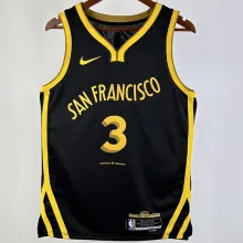 2023/24 Warriors PAUL #3  Black City Edition NBA Jerseys