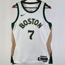 2023/24 Celtics BROWN #7  White City Edition NBA Jerseys