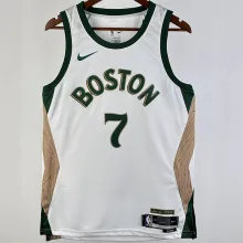 2023/24 Celtics BROWN #7  White City Edition NBA Jerseys
