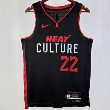 2023/24 Miami Heat BUTLER #22 Black City Edition NBA Jerseys
