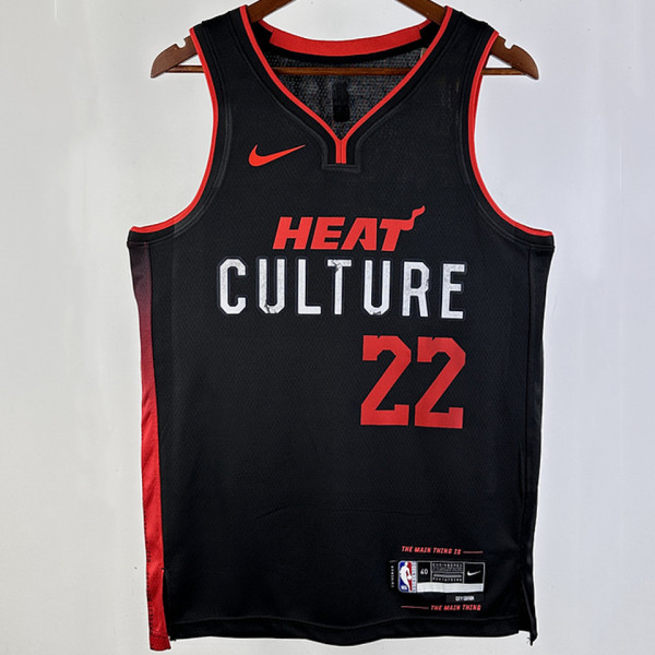 2023/24 Miami Heat BUTLER #22 Black City Edition NBA Jerseys