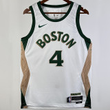 2023/24 Celtics HOLIDAY #4  White City Edition NBA Jerseys