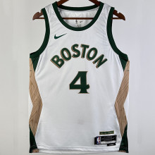 2023/24 Celtics HOLIDAY #4  White City Edition NBA Jerseys