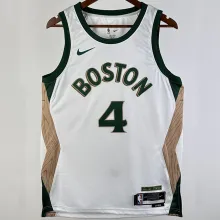 2023/24 Celtics HOLIDAY #4  White City Edition NBA Jerseys