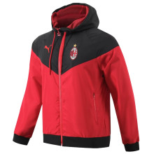 2023/24 AC Red Black Windbreaker